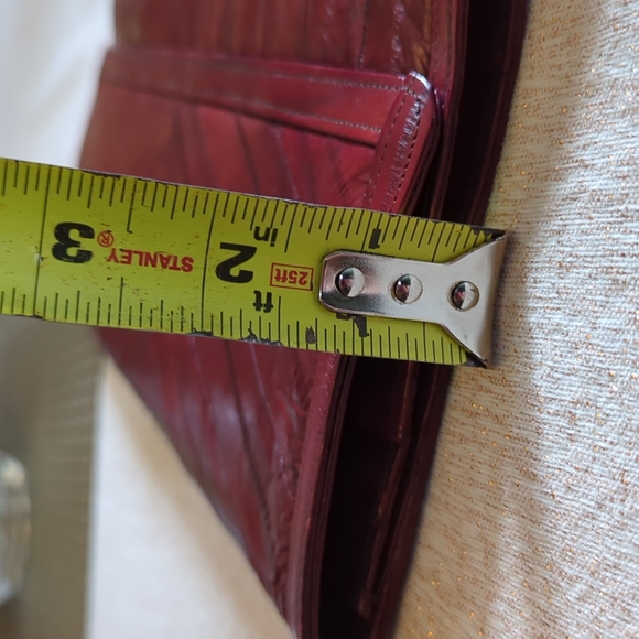 Vintage Red eelskin clutch - Picture 13 of 14